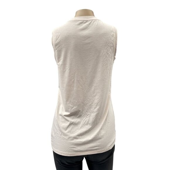 Athleta Sleeveless Tank Top Workout Gym Muscle Tee Stretch Beige Womens XS - Picture 2 of 12